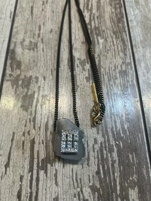 Square Hematite Necklace
