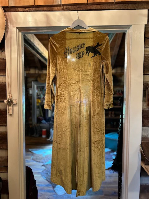 Gold Velvet Cowboy Up Tuxedo Tail Jacket