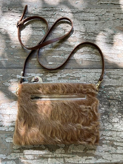 Cowhide Crossbody Convertible Hip Bag