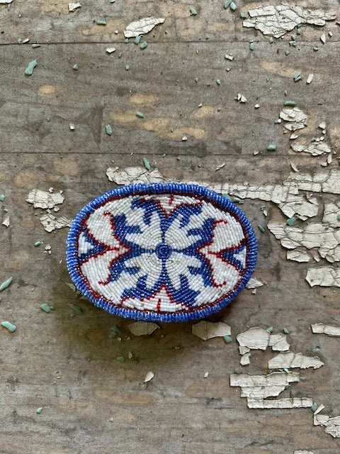 Hand Beaded Belt Buckle