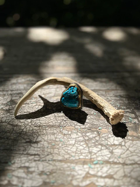 Large Adjustable Turquoise Ring