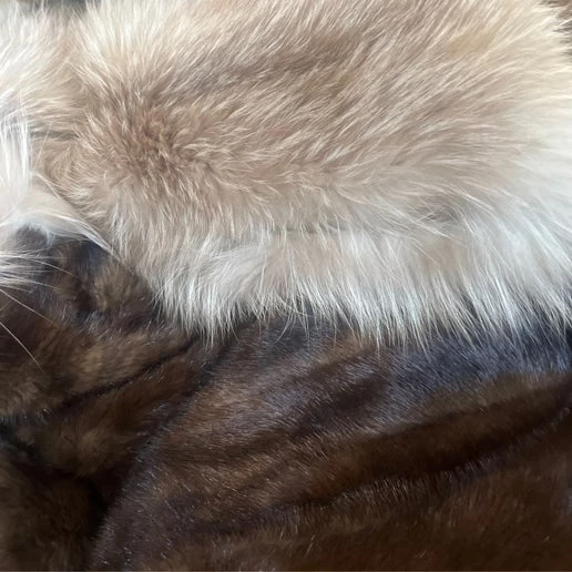 Fox and Mink Fur Throw