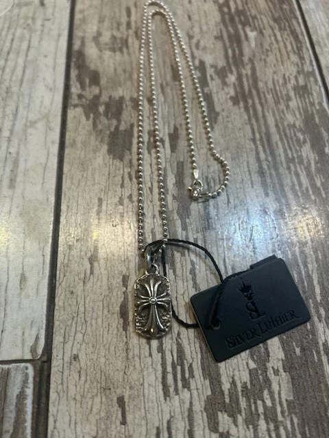 Celtic Cross Sterling Silver Pendant Necklace