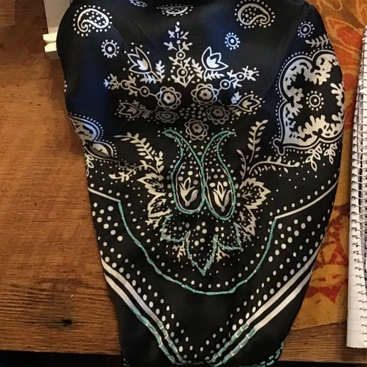 Silk Beaded Scarf - LS Designs