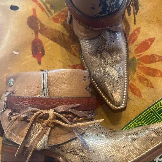 Canty Boots - Kids Mark Tanner Faux Snake (Size 10)