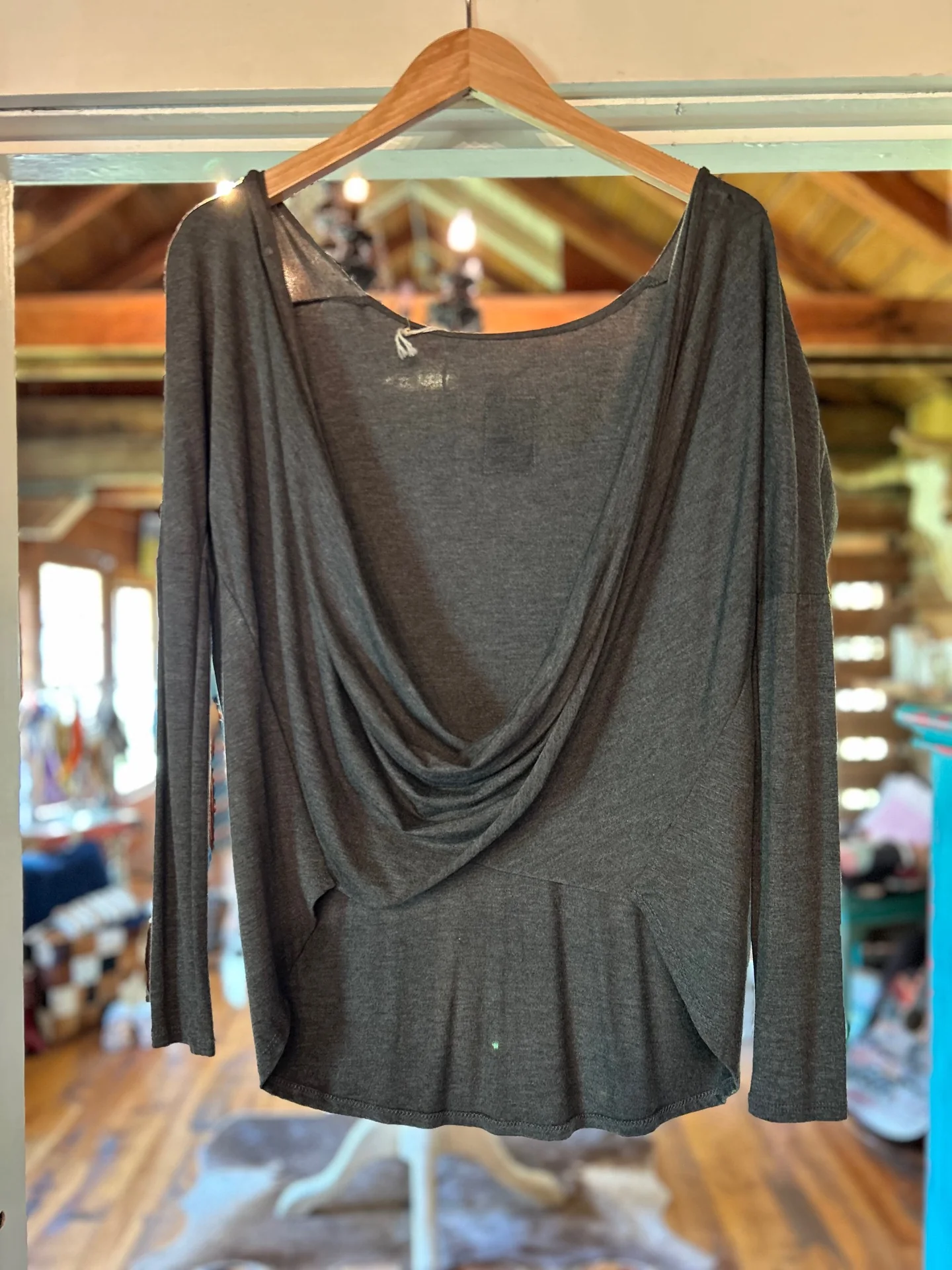 Grey Criss Cross Shirt