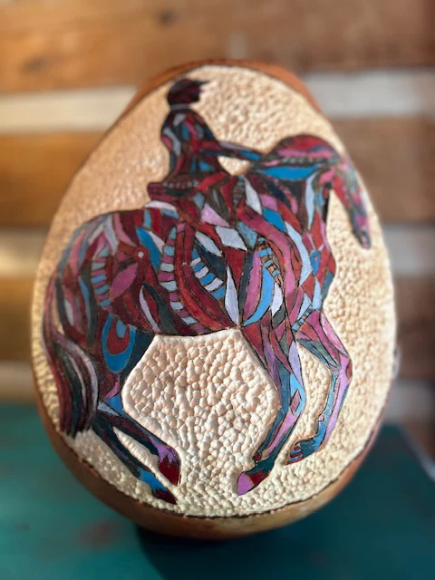 “Pirouette ” Gourd Bowl