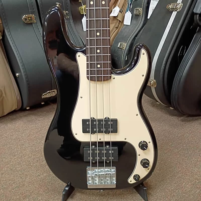 2012 Fender Blacktop Precision Bass - Black w/ Gig Bag & Extra Pickguard