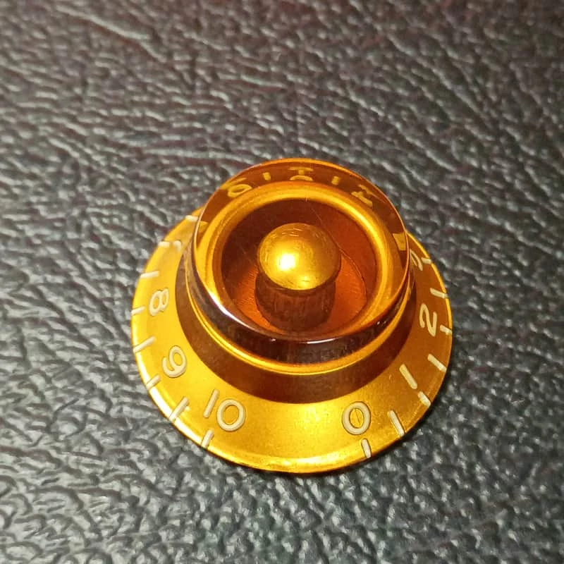 Gibson 90s Amber Top Hat / Bell Knob - Les Paul, SG, ES