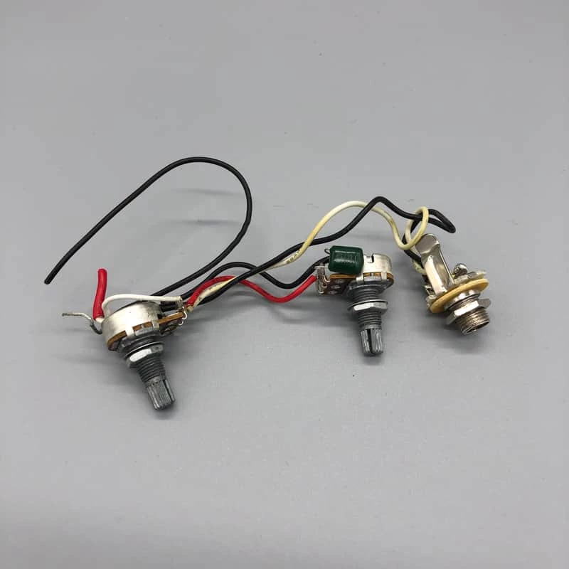 Epiphone LP Junior Model Pots Wires and Jack (UNTESTED - SOLD AS PARTS)