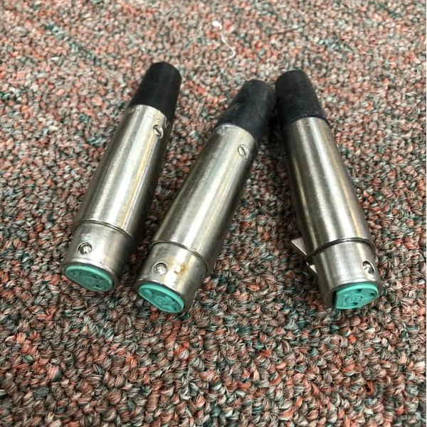 Lot of 3 - Vintage Switchcraft AF3 XLR Connectors (PARTS - UNTESTED)