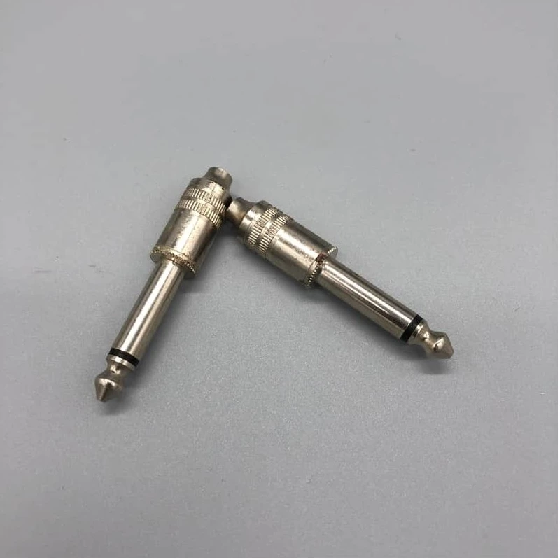 PAIR of 2 - Mono 3.5 to 1/4 Adapter TS Tip Sleeve (Metal)