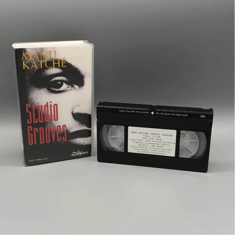 Zildjian Studio Grooves VHS (feat. Manu Katche) (Authorized Dealer’s “NOT FOR SALE” edition)