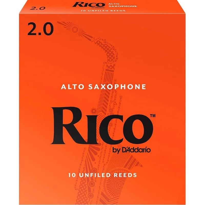 Rico Alto Saxophone Reeds Strength 2.0 Box of 10 - RJA1020