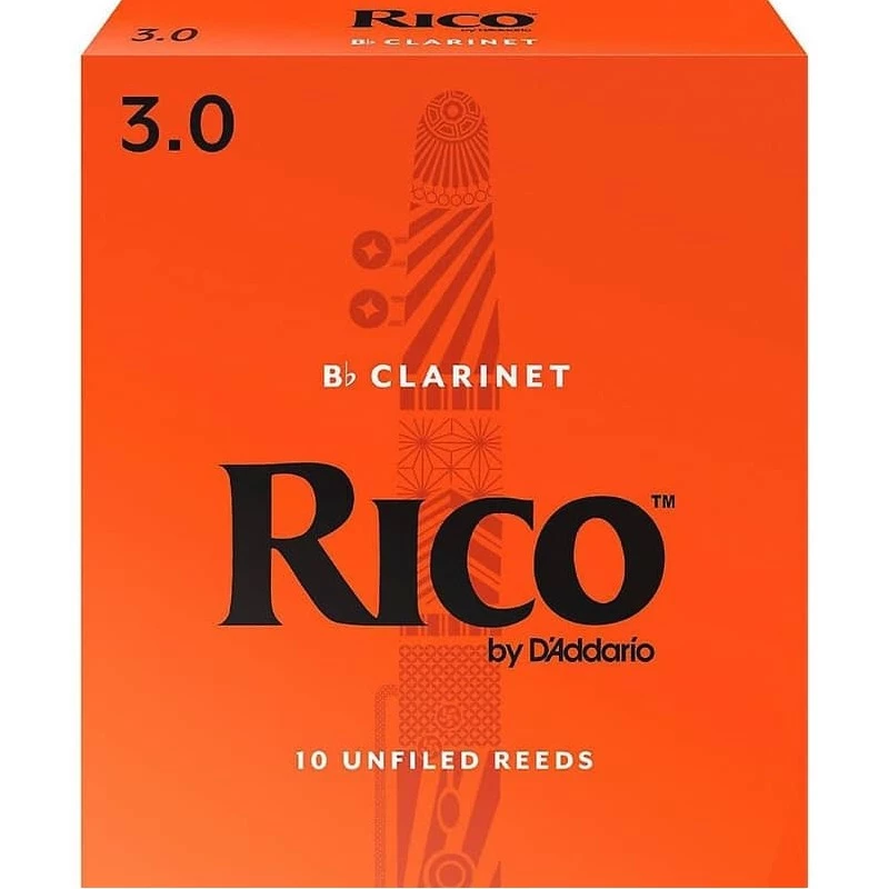 Rico Bb Clarinet Reeds Strength 3.0 Box of 10 - RCA1030